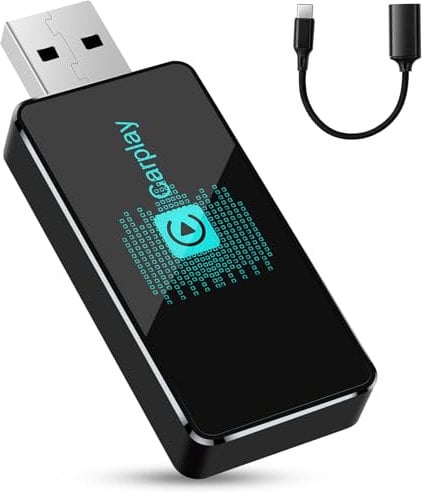 Adaptador CarPlay inalámbrico para iPhone - Adaptador USB CarPlay inalámbrico más Reciente 2025 con actualización OTA, Plug & Play, Estable y rápido, Mini Stick CarPlay inalámbrico para Apple iOS 10+