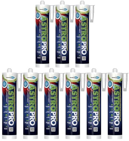 Bond It ASTRO PRO Artificial Grass Adhesive – 9x Green, 285ml | High Tack – Fast Cure | Seamless Synthetic Turf Installation | Premium Adhesive Silicone Solvent-Free – Weatherproof – & Flexible