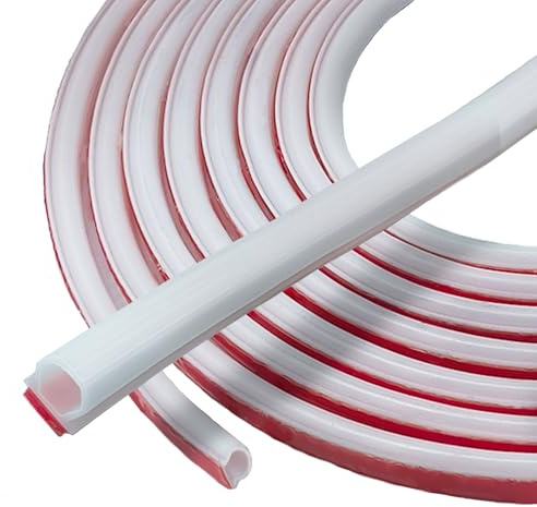 Türdichtung Selbstklebend Weiß 10mm x 6mm Flexibel Gummi Wasserdicht 6M