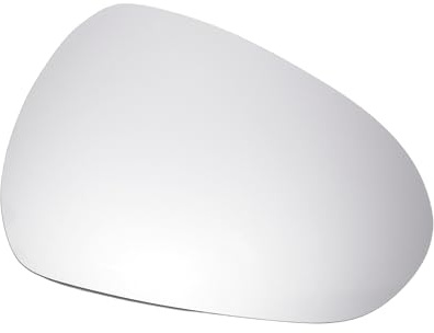 MIRROVIA Espejo Retrovisor Lateral Derecho De Repuesto Con Placa De Respaldo Cristal Convexo Calefactado Blanco Para Seat Exeo 2008-2013 para Seat Ibiza 2008-2017 Reemplazo de Automóvil