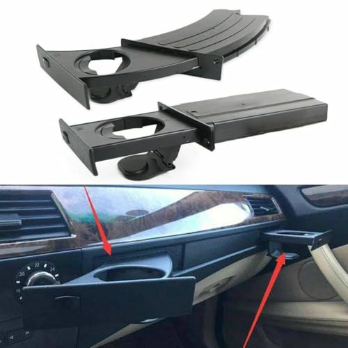 1 Paar Mittelkonsolen-Getränkehalter für BMW 5er-Serie E60 E61 2004–2010 Ersatzteile OEM 51459125622 51459125626 kompatible Modelle