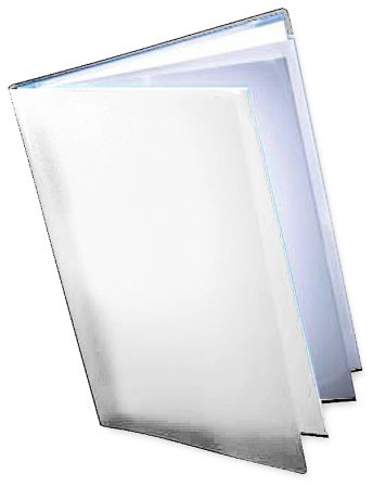 Dekko - Raccoglitore ad anelli formato A3, colore: cristallo, trasparente