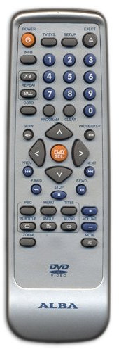 Original Remote Control for Alba DVD119