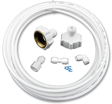 5 Meter Wasserzulaufleitung Anschluss-Set für Kühlschrank SBS Wasserfilter Kühlschrankfilter Schlauch 1/4
