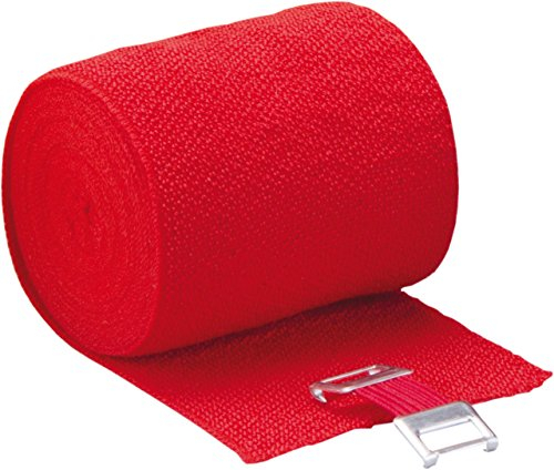 Höga Lastic-Color, rot, 8 cm x 5 m gedehnt, dauerelastische Idealbinde, 1er Pack (1 x 0.047 kg)