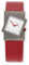 Rolf Cremer Damenarmbanduhr 492059 Turn Leder rot