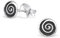 Laimons Damen-Ohrstecker Damenschmuck Spirale oxidiert Sterling Silber 925