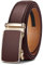 BULLIANT Gürtel Herren, Gürtel Ratsche Ledergürtel Automatikschließe für Herren Anzug Business Kleidung,Breit 35mm,Größe Angepasst(Hellbraun-130cm/38-44 taille verstellbar)
