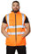 shelikes Safety Vests High Visibility Waistcoat Body Warmer Gilet Sleeveless Reversible Waistcoat