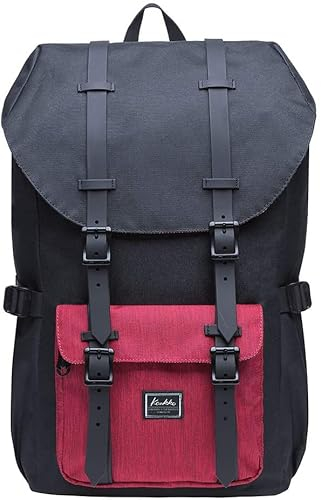 KAUKKO Ep5 Rucksack für Herren, Schwarz und Rot-5, one size, Tagesrucksa