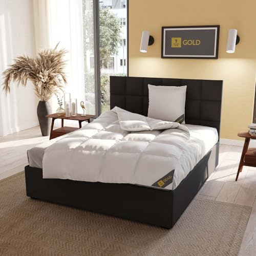 Spessarttraum Daunendecke 200x220 cm Winter extra warm | 100% Gänsedaunen | 1300g Füllgewicht | Allergiker geeignet (Nomite) | Oeko-TEX | Made in Germany