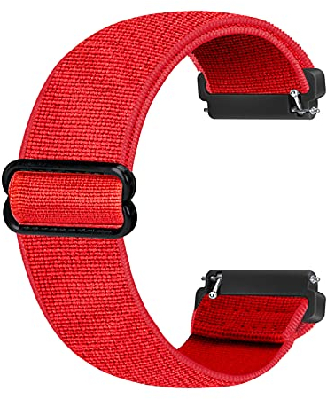 Ecogbd Elastic Ersatzarmband Kompatibel mit Fitbit Versa, Versa Lite, 2 - Weiches Nylon Sportuhrarmband für Frauen Männer