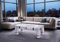 CHYRKA® Wohnzimmertisch Couchtisch Massivholz Metall Glastisch Holz Glas Loft Handmade (Drohobycz-Weiss, 120x60 cm H=40 cm)