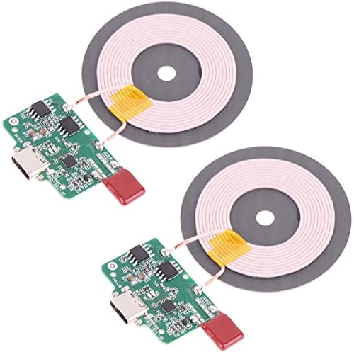 Youmile 2 pcs 15W Qi Wireless Charger PCBA Circuit Board with Coil Pad Charging Wireless Charging Motherboard module