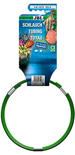 JBL Aquaschlauch, 4 m Länge, 4/6 mm Durchmesser, Wasserschlauch, Grün