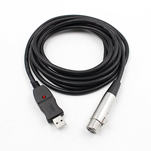 Oikabio Cable USB a XLR hembra para micrófono USB MIC Link