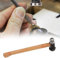 SYH&AQYE Schmuck Mini Hammer, 25.4 cm Schmuck Mini Hammer Eisenkopf Kugel Pein Hammer Starker Holzgriff mit Gummibankblock für Schmuckherstellung DIY Handwerk