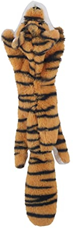 Hundespielzeug Quietschspielzeug, 45cm Plüsch Tiger Squeaky Toy Gefüllte Plüschtiere Tierspielzeug Interaktives Spielzeug Kauen Sound Fun Hundespielzeug für Welpen, Kleine, Mittlere, Große Hunde