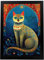 Nacnic farbenfrohes und schönes Tarot-Poster von Rosina Wachtmeister A4 Schwarzer Rahmen
