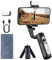 HoHem Smartphone Gimbal iSteady XE Kit Stabilizzatore per telefoni cellulari a 3 assi per iPhone 14 13 Pro Max & Android,Luce di riempimento,per Youtuber,Vlog,Registrazione video(Colore nero)
