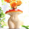 Gugugo, Pilz-Vase in Form eines Frauenkörpers für Blumen, originelle Pilz-Dekoration, ausgefallene Vase mit weiblicher Silhouette, einzigartige und niedliche Gesichts- und Kopf-Vase zur Raumdekoration