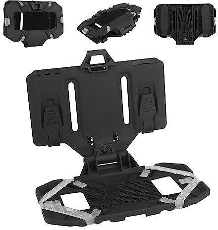 Zhongren Support de téléphone tactique Molle - Support de poitrine pour téléphone portable - Pour airsoft - Pliable - Pour écran de 4,7 à 6,7