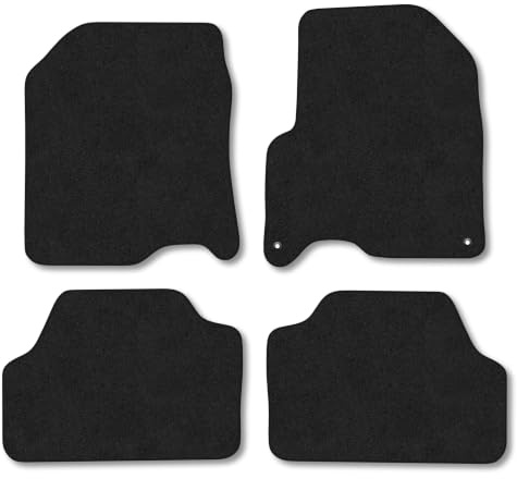 Fits Hyundai Kona (2017-2023) [Electric] Carpet Car Floor Mats | Tailored Fit Carpet Floor Mats non Slip Grey Trim Full Coverage Compatible Accessory Front Rear Anti Slip Granulated Backing