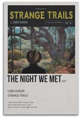 CHNT Lord Huron Poster, Wandkunst, Leinwandgemälde, Wohnzimmer, Schlafzimmer, Heimdekoration, Büro, Wandposter, Fitnessstudio, Kunstmalerei, 30 x 45 cm