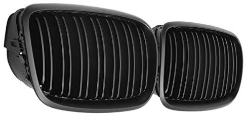 Doumneou Rejilla de parachoques delantero negro mate para X5 X6 E70 E71 20072014