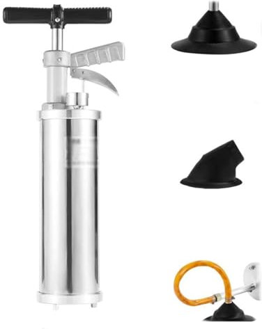 ZHXIANG Portable High Pressure Kinetic Toilet Plunger,High Pressure Plunger,Air Drain Blaster Pump,for Bath Toilets Bathroom Shower Kitchen Clogged Pipe