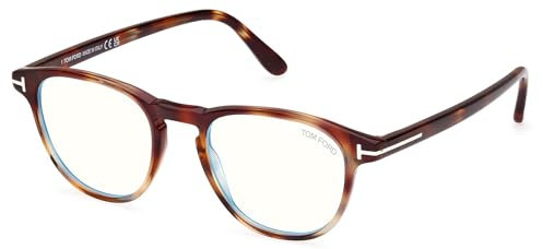 Tom Ford Brillen FT5899-B BLUE BLOCK HAVANA 48/19/145 Herrenbrillen
