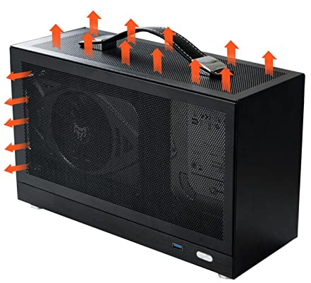 Boîtier de jeu Mini ITX, châssis PC compact, boîtier ITX Form Factor, petit étui PC à facteur de forme, étui ITX Game Rig Case, petit étui de jeu durable pour ordinateur de carte mère