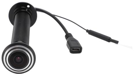 Bewinner 2-in-1 Türspion Kamera - 170-Grad Weitwinkel 2-Wege-Gespräch Digitaler Türspion, 2 MP Türspiegel mit 5G Dualband-WLAN/1,6 Mm Objektiv/APP-Steuerung, Schwarz
