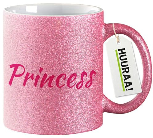 Huuraa Princess Schriftzug Glitter Mug