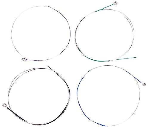 Set di Corde per Violino, Set di Corde con Anima in Acciaio 4/4 di Dimensioni Standard per Violino, Misure (010‑029), per Principianti e Musicisti Professionisti