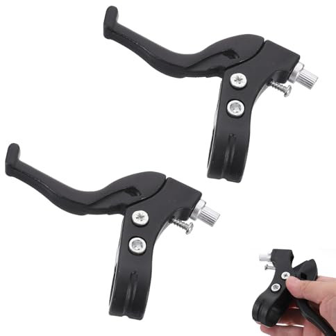 HXHWKEN 1 Paar Kinder Fahrrad Bremshebel Universal Bremshebel Fahrrad SchwarzFahrrad Handgriff Bremse für Kinder Road Bike Meisten Fahrräder