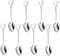Juego de 8 cucharas de pala de acero inoxidable con forma de pala plateadas, mini cucharas de postre en forma de pala para fiesta, hogar, cocina (8 cucharas)