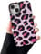 DEFBSC Case for iPhone 15, Cute Pink Leopard Print Aesthetic Trendy Pattern for Women Girls Slim Durable Bumper Shockproof Hybrid Hard Back Phone Cover, Cheetah/Glossy