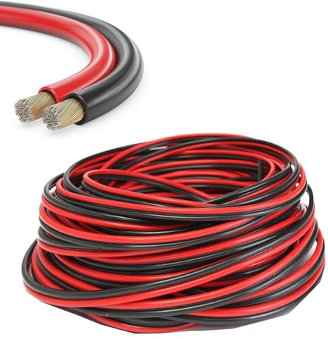 Bangbobi 10 m Kabel, Autokabel, 2-adrig, LED-Kabel, Litzenkabel und elektronische Verkabelung, Nennspannung: 60 V