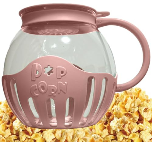 Mikrowelle Popcorn Behälter, 2,13 L Popcorn Schüssel Mit Deckel, Spülmaschinenfest, Hitzebeständig, Gesund Und Fettarm, Heißluft-Popcornmaschine Für Kinder, Filmabende, Partys Und Zuhause