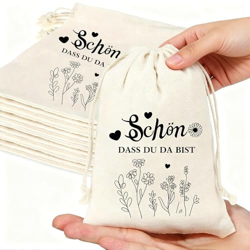 Kiswleon 15 Stück Stoffbeutel mit Kordelzug 15 * 20cm,Baumwolltasche zum Bemalen,Stofftaschen zum Bemalen,Baumwollsäckchen Klein für hochzeit gastgeschenk,geschenktüten kindergeburtstag,Weihnachten