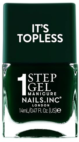 Nails.INC It's Topless Jasmine Deep Forest Green Gel-Like Nail Polish