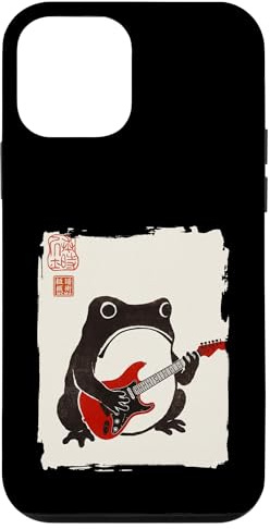 Hülle für iPhone 12 mini Lustiger Matsumoto Hoji Grumpy Frog Gitarre, Spieler, japanische Kunst