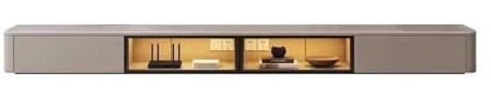 huanglyc-232 TV Cabinet Wall Mounted Entertainment Center and Cabinet Shelf Media Console Space-Saving Under TV TV Unit with Shelves