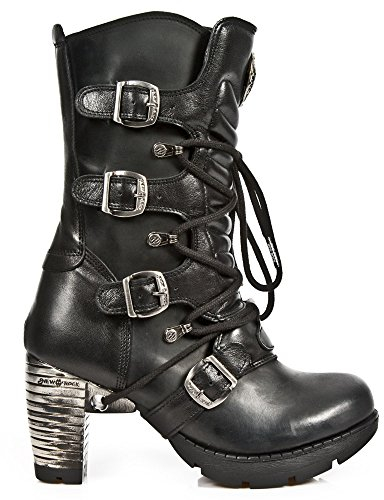 New Rock M.tr003-s1, Stivali Alti Donna, Nero (Negro 001), 42 EU