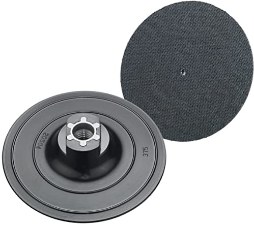 Connex Klett-Teller 125 mm Gewinde M14 aus DIEPOTHAN - schwarz - mittlere Flexibilität - für den Einsatz von Klett - mittelschwere bis grobe Schleifarbeit / Schleifteller / Polierteller / COM191123