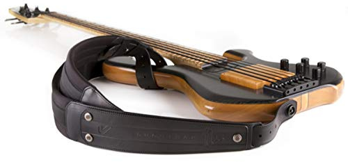 Gruv Gear DuoStrap Neo Ergonomischer Doppelgurt für Bass oder Gitarre, Neopren, Schwarz