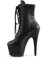 Pleaser Damen ADORE-1020 Kurzschaft Stiefel, Schwarz (Schwarz (Blk Faux Leather/Blk Matte)