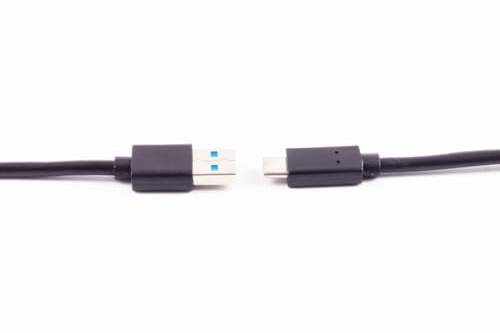 Shiverpeaks USB Kabel 3.0, Typ 3.1 C-Stecker auf Typ 3.0 A-Stecker, Datenkabel, Ladekabel, 1,0m