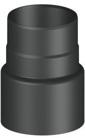 Reduzierung Ofenrohr/Rauchrohr Ø 150-130mm, lackiert schwarz